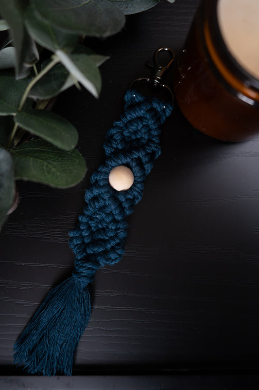 navy-blue-boho-keychain