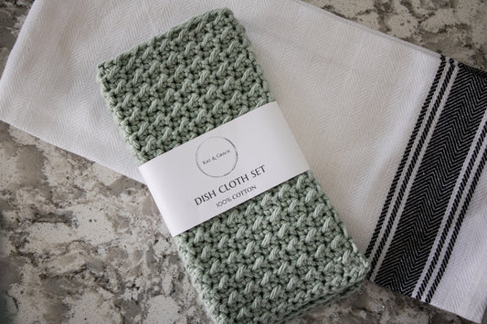Crocheted Dish Cloth Sets (of 2)