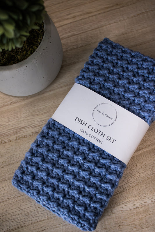 Crocheted Dish Cloth Sets (of 2)