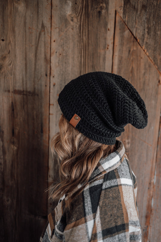 fall-black-crocheted-beanie