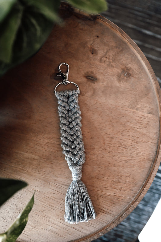 grey-macrame-keychain